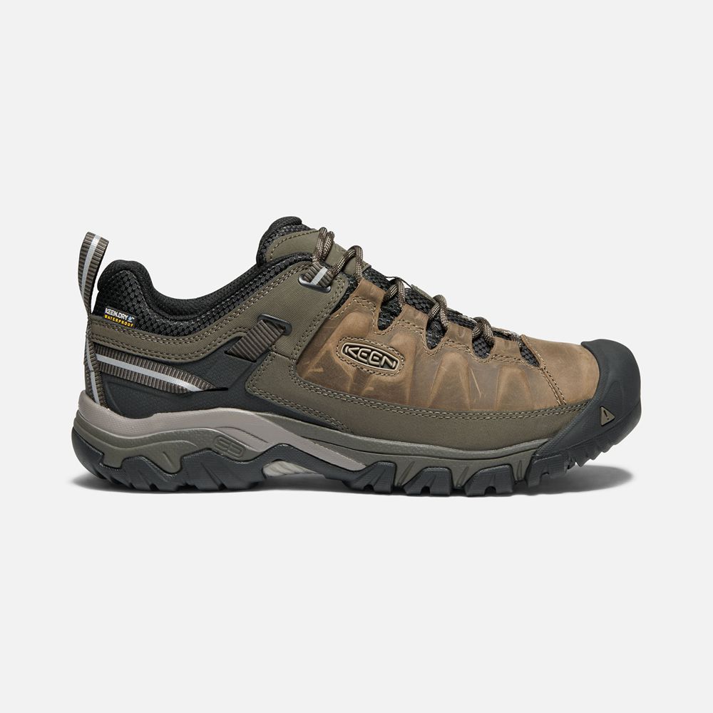 Keen Outdoor Ayakkabı Erkek Kahverengi/Zeytin Yeşili - Targhee Iii Waterproof Wide - Türkiye AVHL243